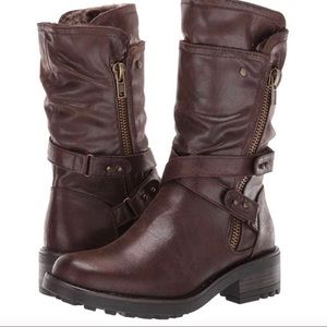 Carlos by Carlos Santana Women's Sawyer Boot Dark Brown Man Made Leather